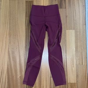 Lululemon leggings with cutouts sz 4